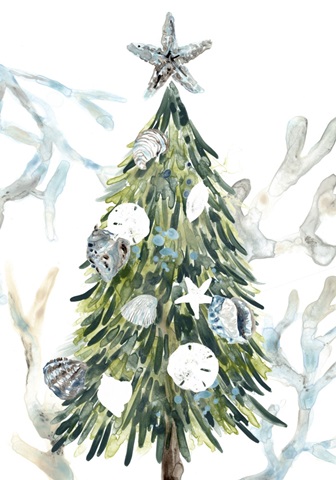 Coastal Christmas Shell Collection B