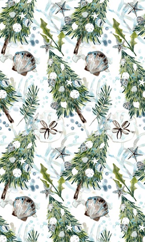 Coastal Christmas Shell Collection E