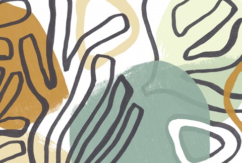 Midcentury Modern Coral Collection A