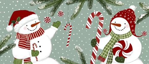 Peppermint Snowman Collection D