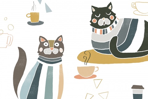 Coffee Cats Collection A