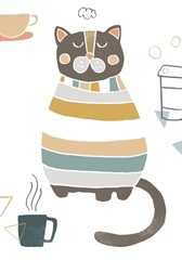 Coffee Cats Collection B