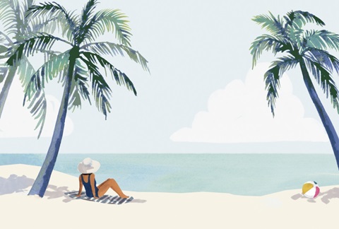 Palm Tree Paradise Collection A