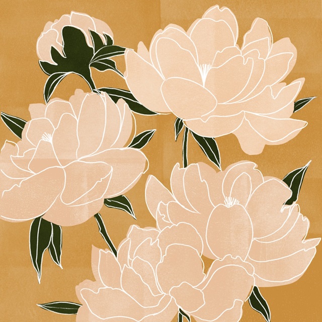 Modern Peonies I