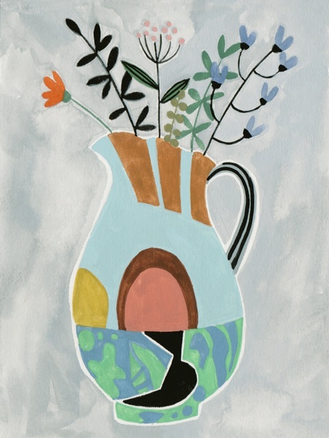 Collage Vase III