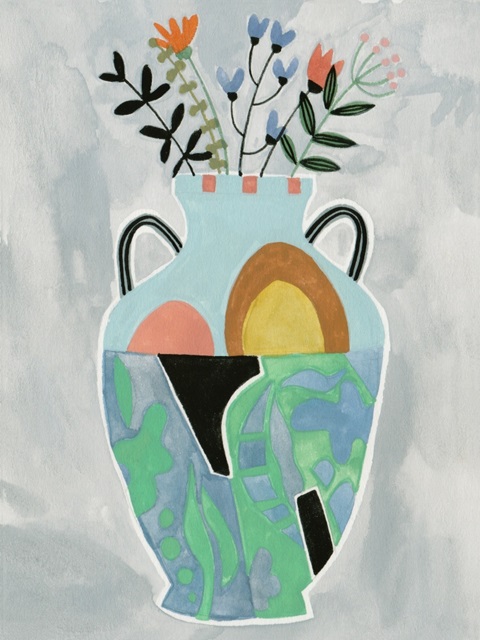 Collage Vase IV