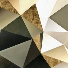 Gold Polygon Wall I