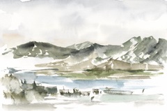 Snow-capped Mountain Study II