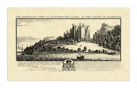 Vintage Oystermouth Castle