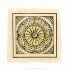 Crackled Cloisonne Tile IV