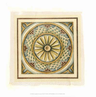 Crackled Cloisonne Tile IV