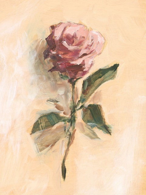 Painterly Rose Study II