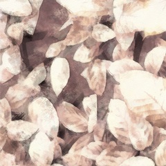 Blush Shaded Leaves III