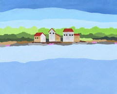 Red Roof Landscape I