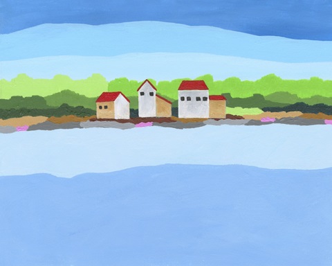 Red Roof Landscape I