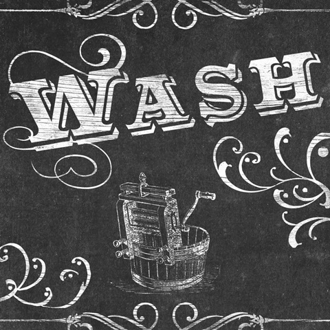 Vintage Laundry Signs I