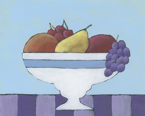 White Fruit Bowl II