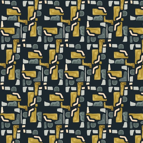 Brushy Shapes Collection I