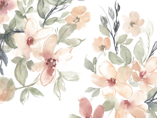 Peachy Pink Blooms Collection A