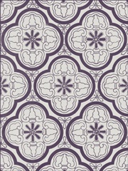 Ornamental Pattern in Plum I