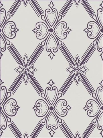 Ornamental Pattern in Plum II