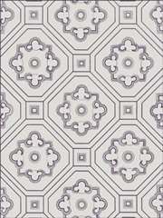 Ornamental Pattern in Plum IV