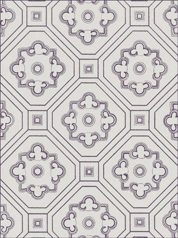 Ornamental Pattern in Plum IV
