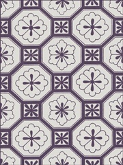 Ornamental Pattern in Plum VI