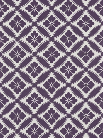 Ornamental Pattern in Plum VII