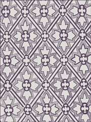 Ornamental Pattern in Plum VIII
