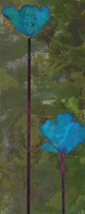 Teal Poppies III