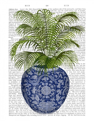 Chinoiserie Vase 6, With Plant Book Print