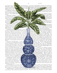 Chinoiserie Vase 7, With Plant Book Print