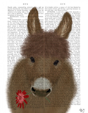 Donkey Red Flower Book Print