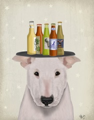 English Bull Terrier Beer Lover