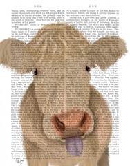 Funny Farm Cow 1 Book Print