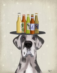 Great Dane Harlequin Beer Lover