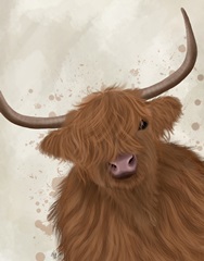 Highland Cow 1, Portrait