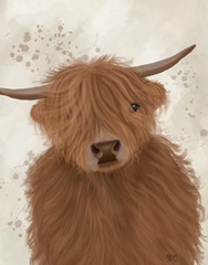 Highland Cow 10, Portrait