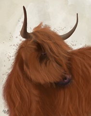 Highland Cow 2, Portrait
