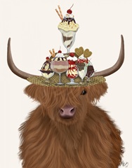 Highland Cow and Ice Cream Hat