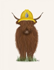 Highland Cow Fireman
