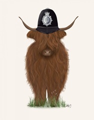 Highland Cow Policeman