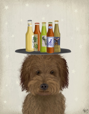 Labradoodle Brown 1 Beer Lover