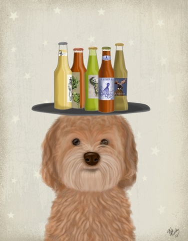 Labradoodle Gold Beer Lover