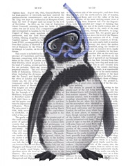 Penguin Snorkel Book Print