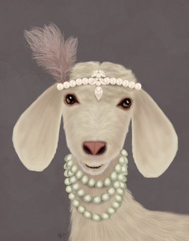 Posh White Goat
