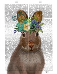 Rabbit Bohemian Book Print
