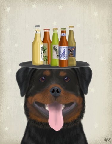 Rottweiler Beer Lover