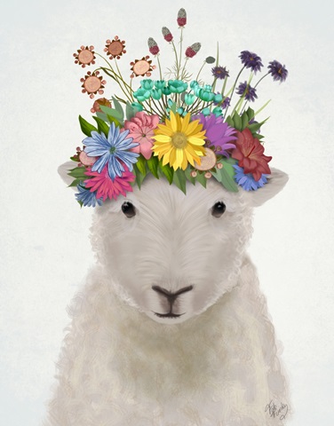 Sheep with Flower Crown 1